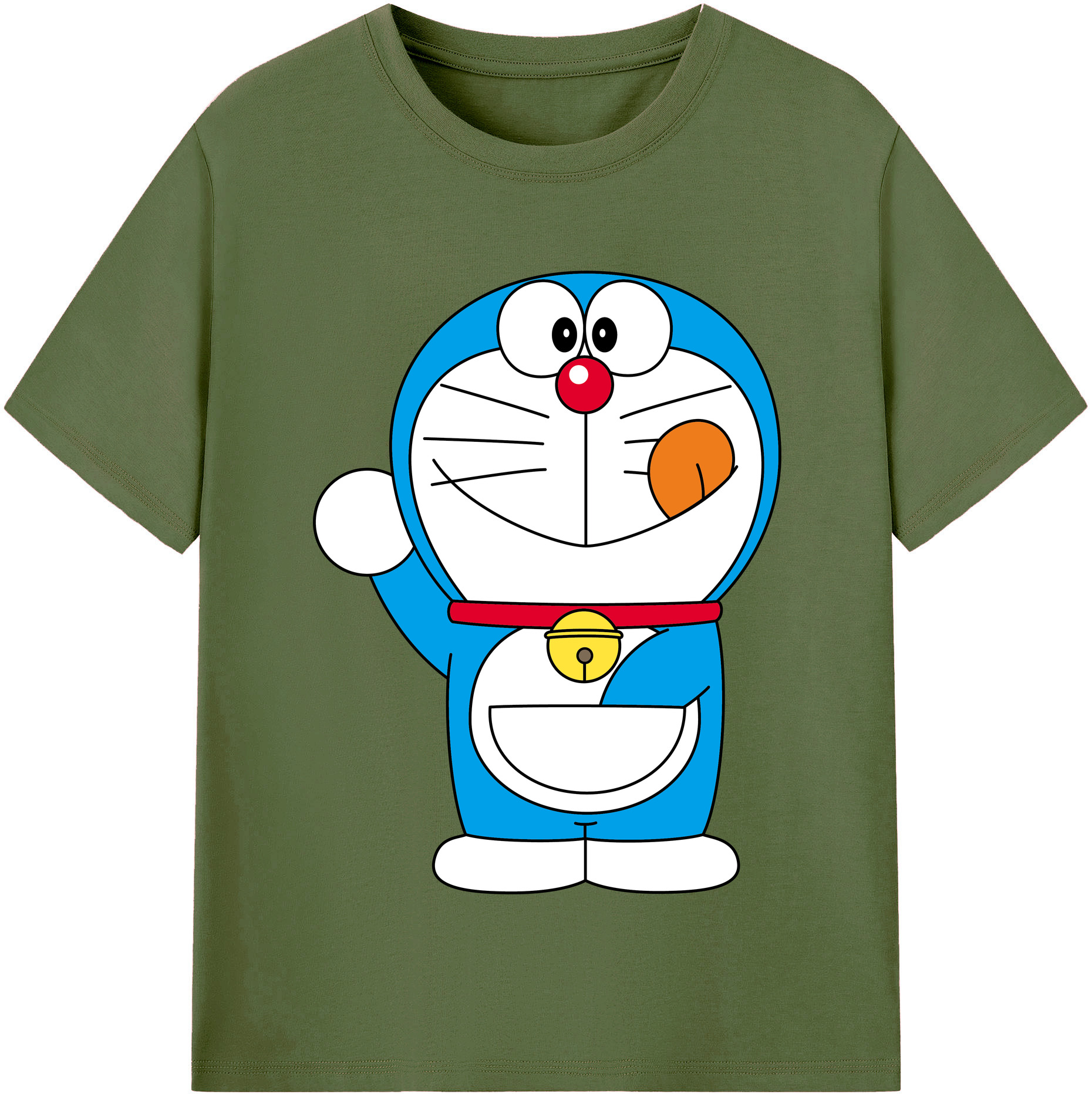 （画像用） ドラえもん Doraemon 綿100％半袖Tシャツ（フロントプリント）
